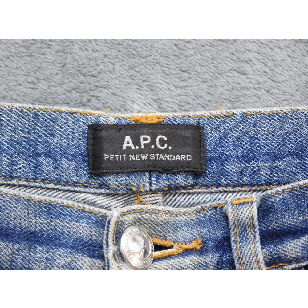 A.P.C. Jeans Mens 27x27 Light Wash Blue Slim Tapered Selvedge - Picture 2 of 6